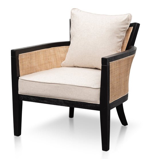 Martin Rattan Armchair With Sand White - Armchairs