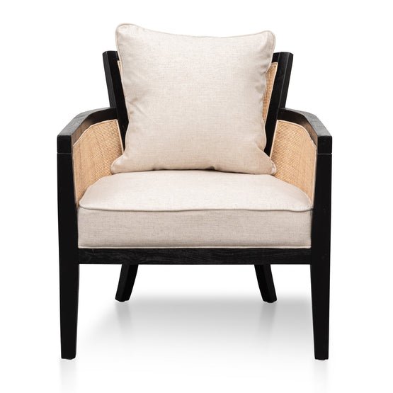 Martin Rattan Armchair With Sand White - Armchairs