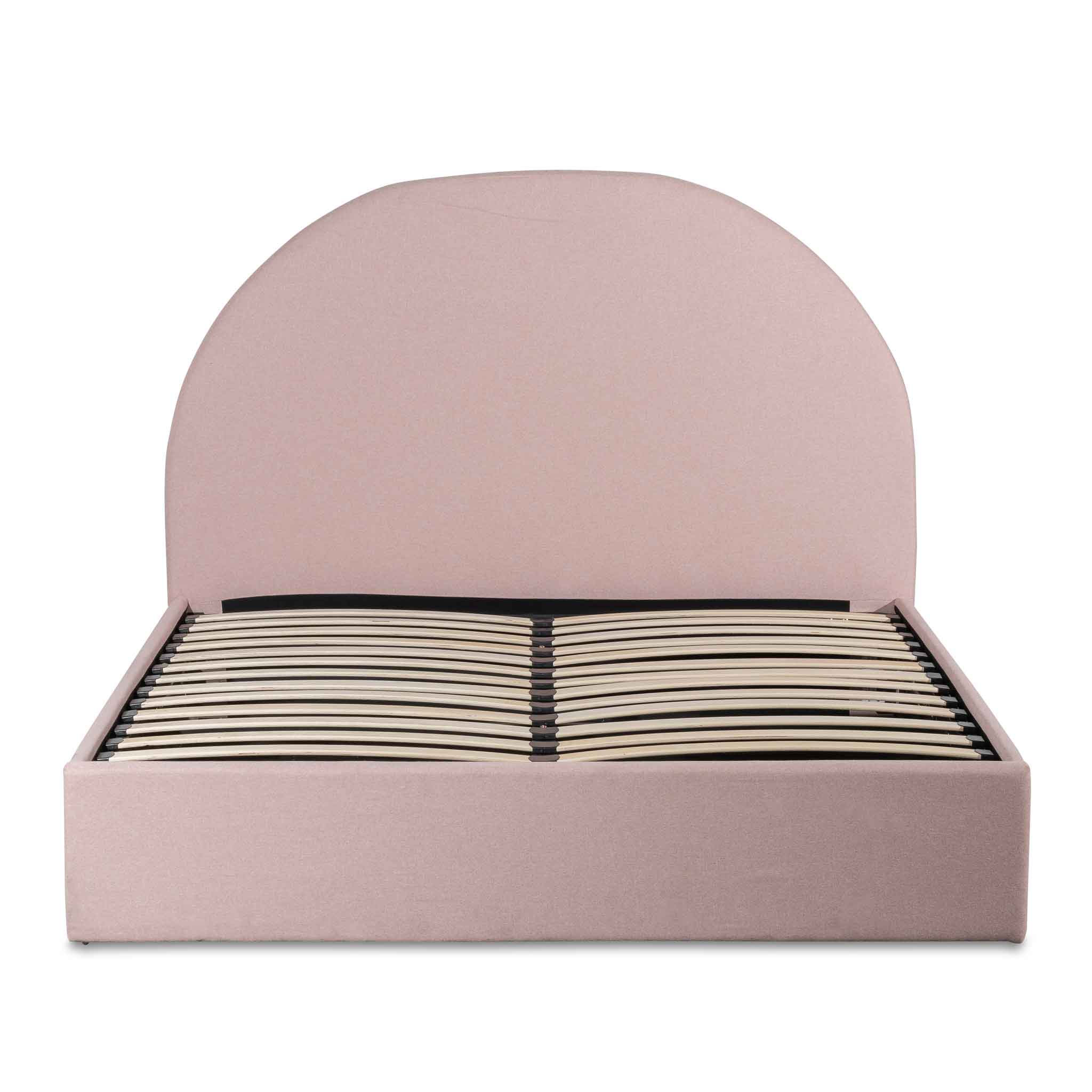 Maximus Queen Bed Frame - Blush Pink - Beds