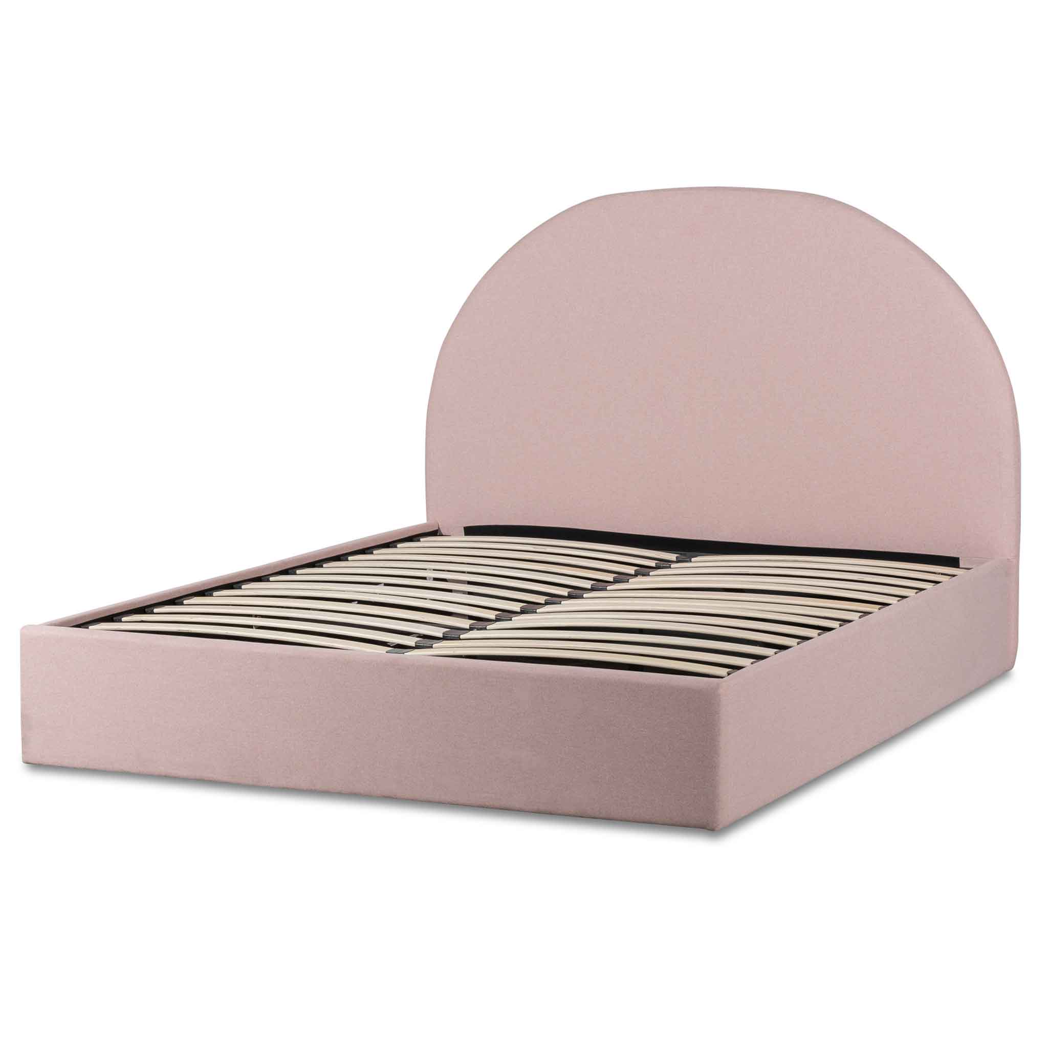Maximus Queen Bed Frame - Blush Pink - Beds