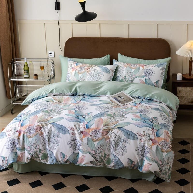 Meadowsweet Duvet Cover Set (Egyptian Cotton, 500 TC) - Duvet Covers