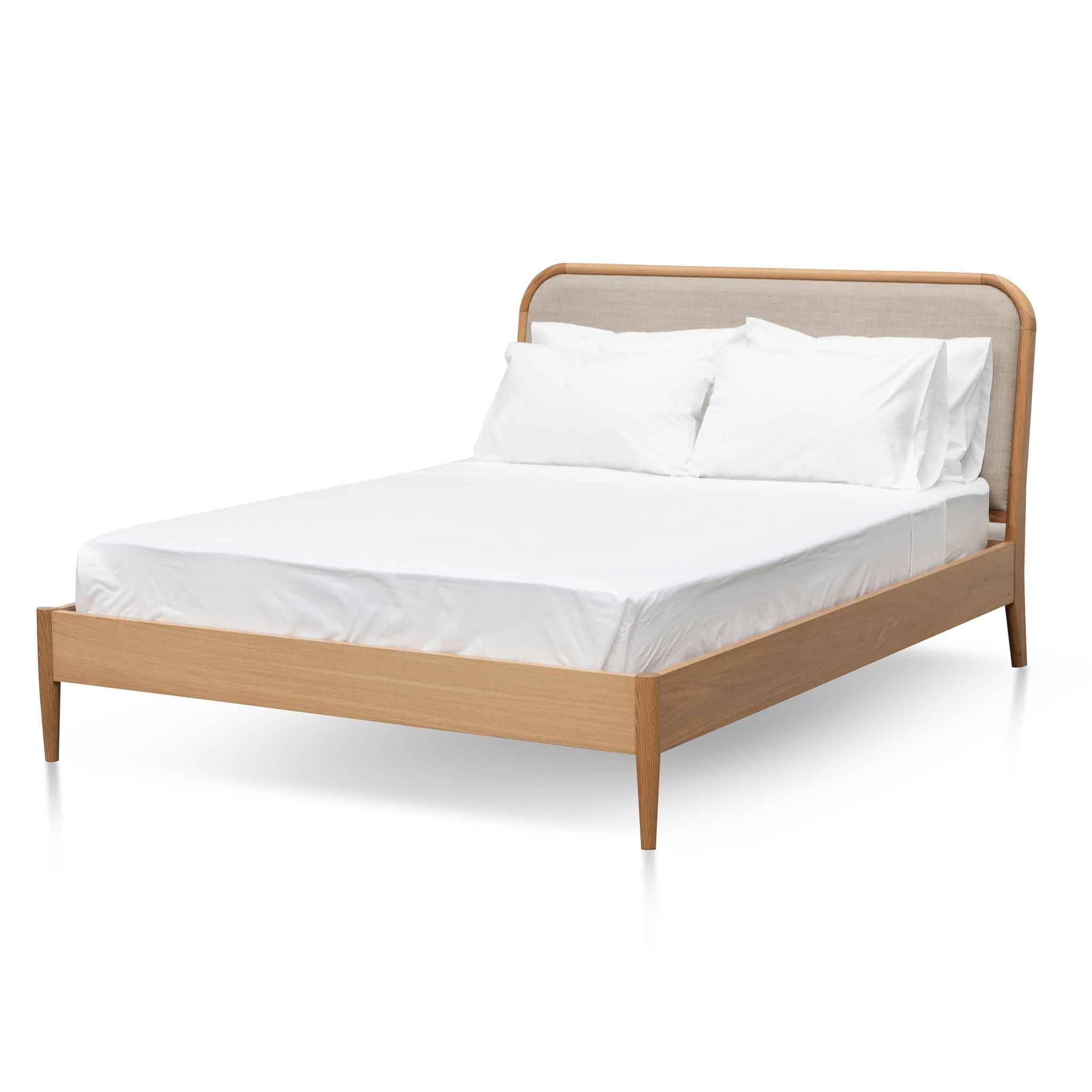 Mondo Queen Bed Frame - Natural Rattan - Beds