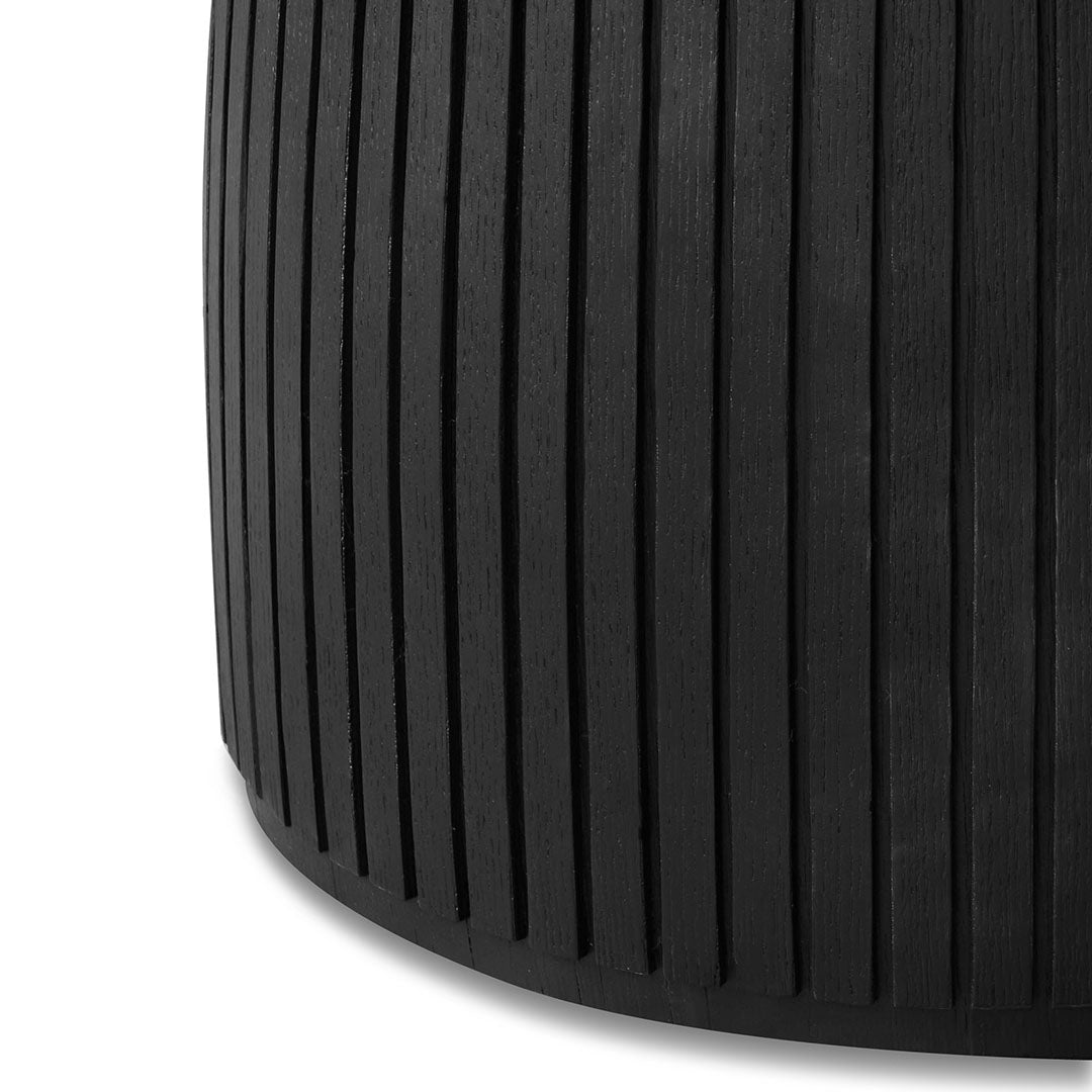 Moscow 1.4m Round Dining Table - Full Black - Dining Tables