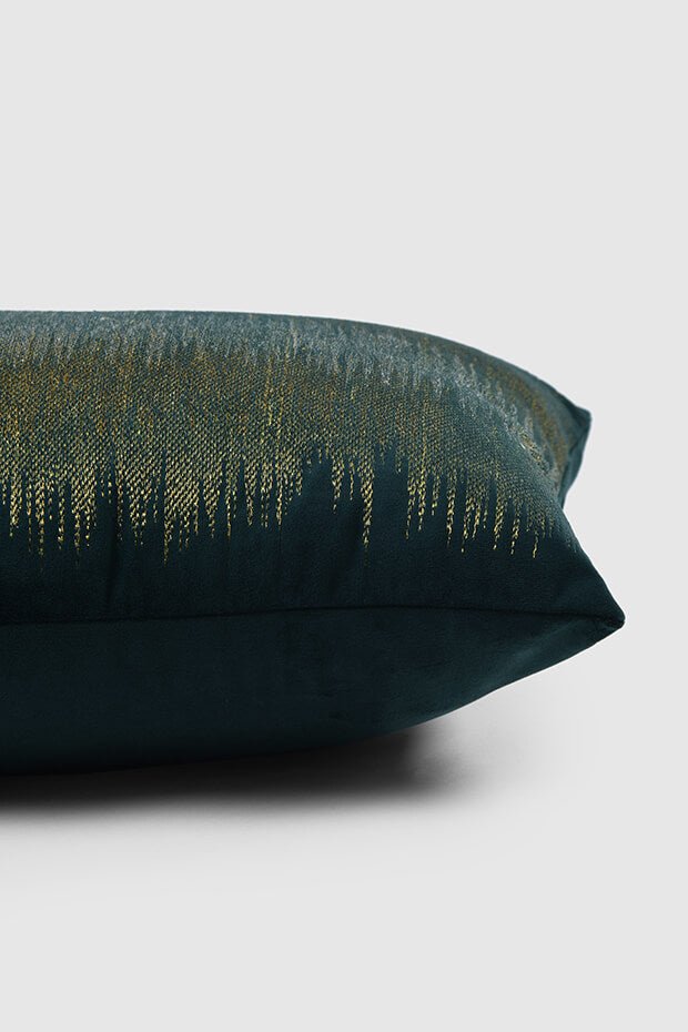 Nadia Lumbar Pillow Cover , Emerald - Pillow Covers