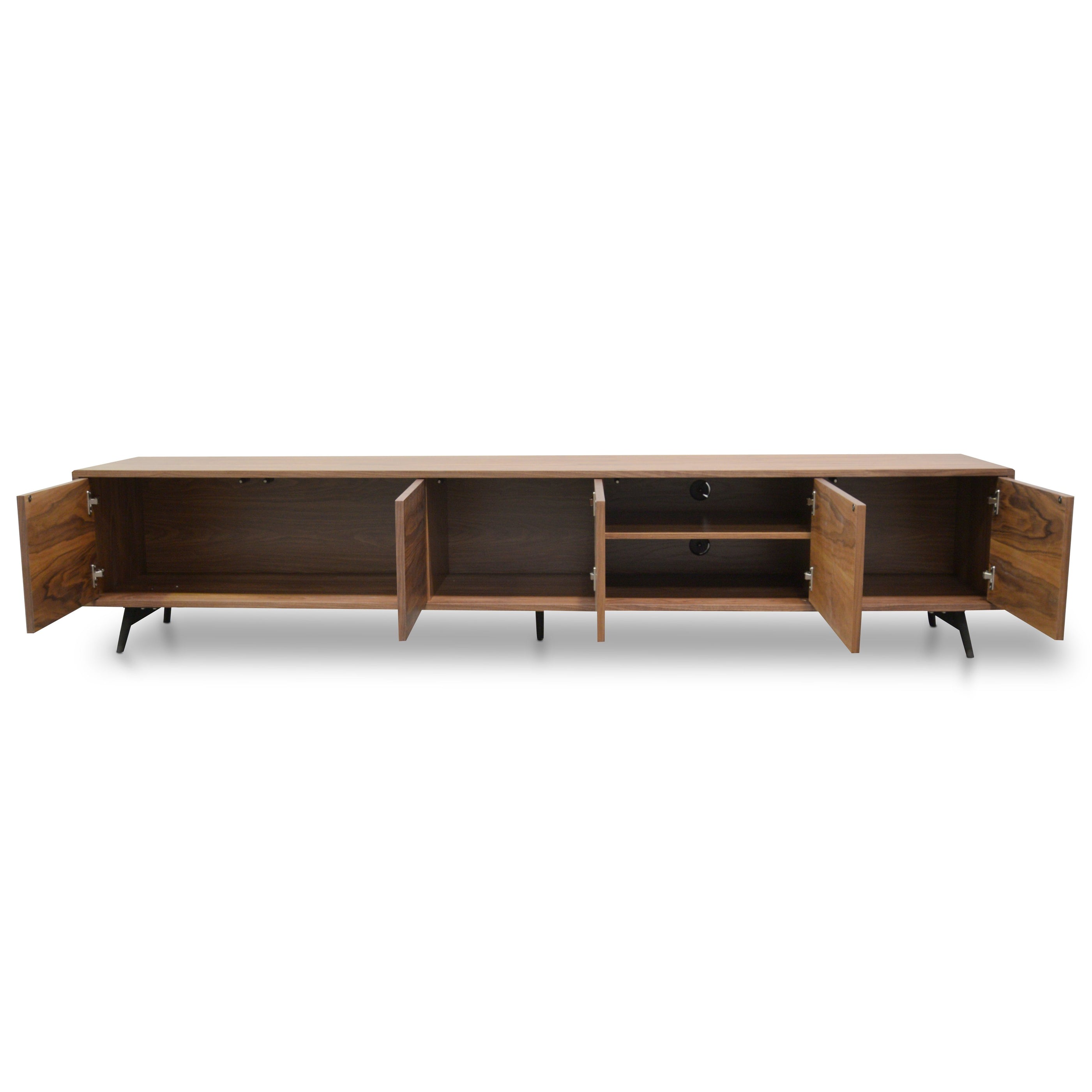 Nico Wooden TV Entertainment Unit - Walnut - TV Units