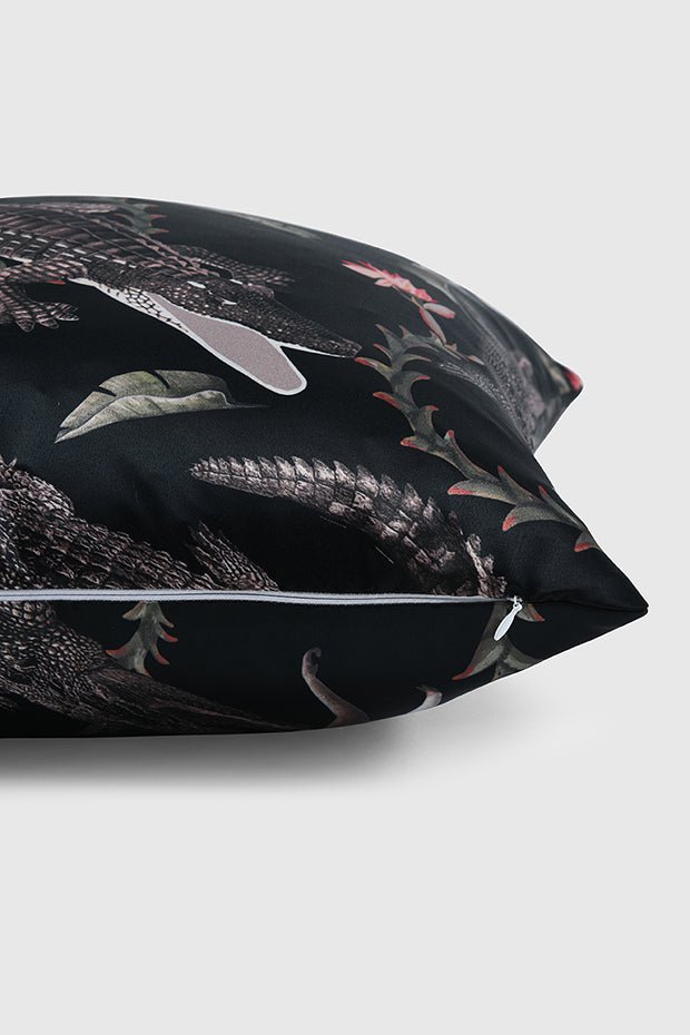 Nighttime Nile Pillow Cover, Black - Pillow Covers