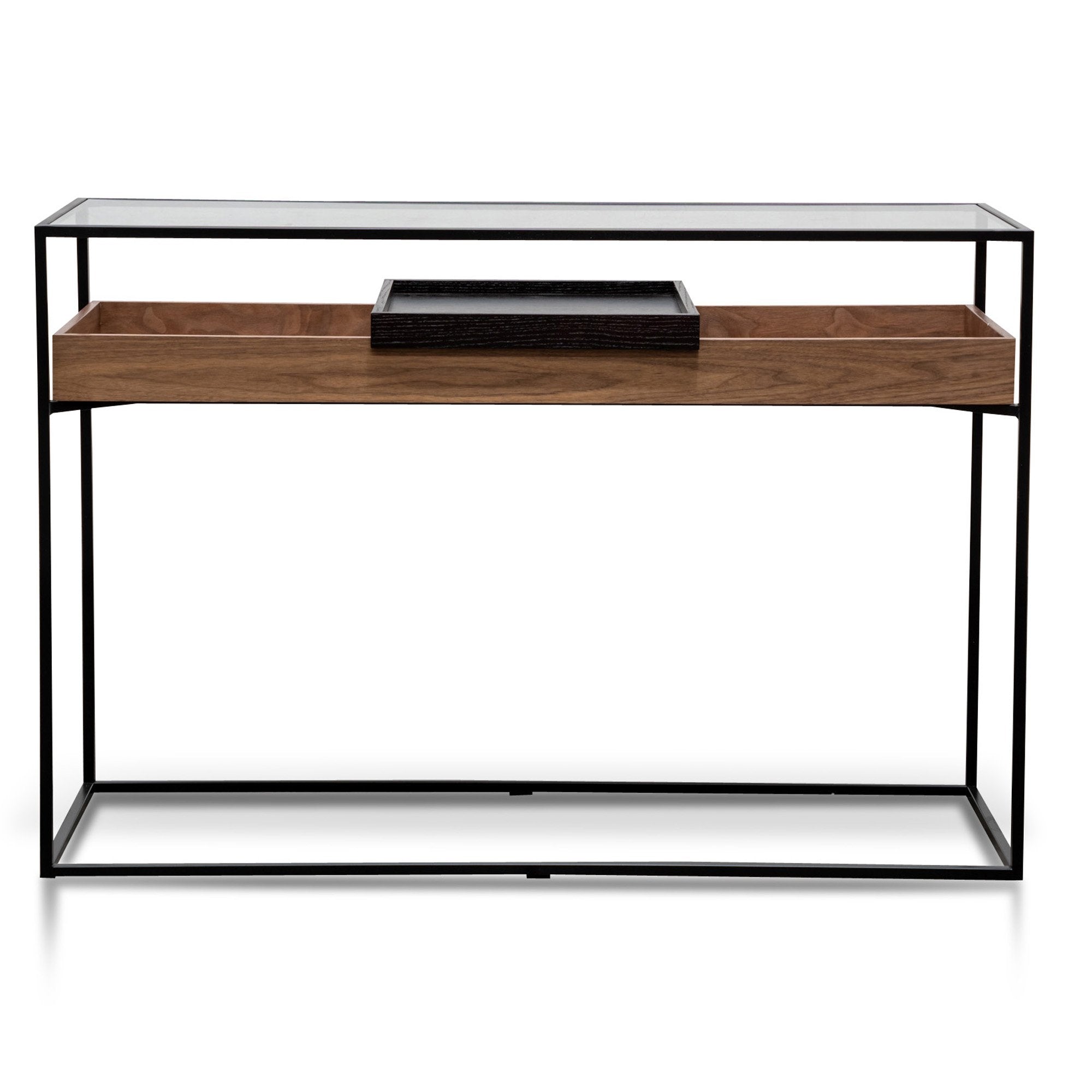 Oliver Metal Frame Console - Walnut - Console