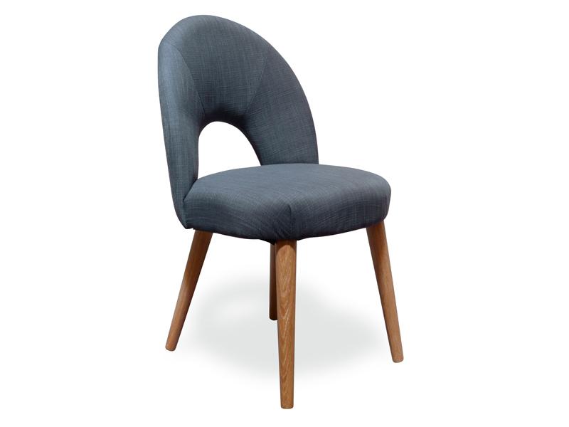 Oliver Upholstered Dining Chair - Steel Fabric - Dining Chairs