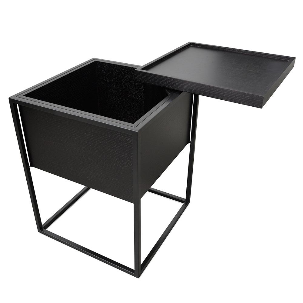 Onyx Scandinavian Side Table - Black - Bedside Tables