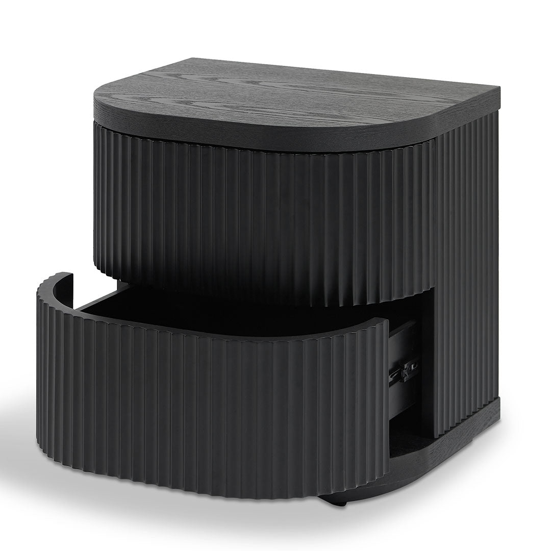 Orion Bedside Table - Full Black - Bedside Tables