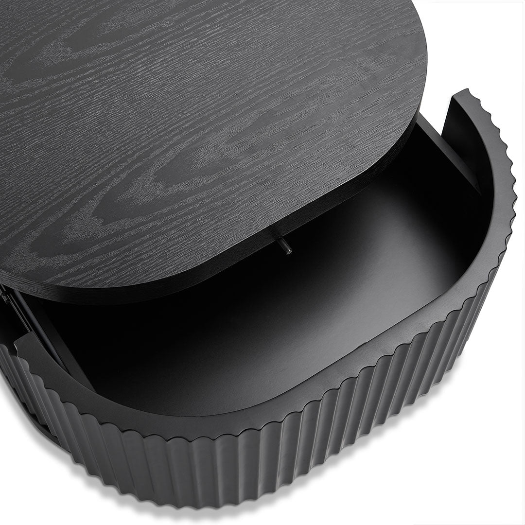 Orion Bedside Table - Full Black - Bedside Tables