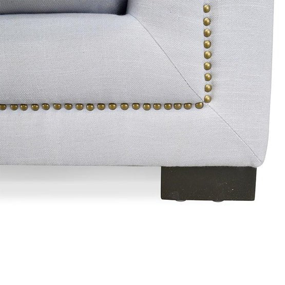 Penelope Chesterfield Lounge Chair - Grey - Armchairs