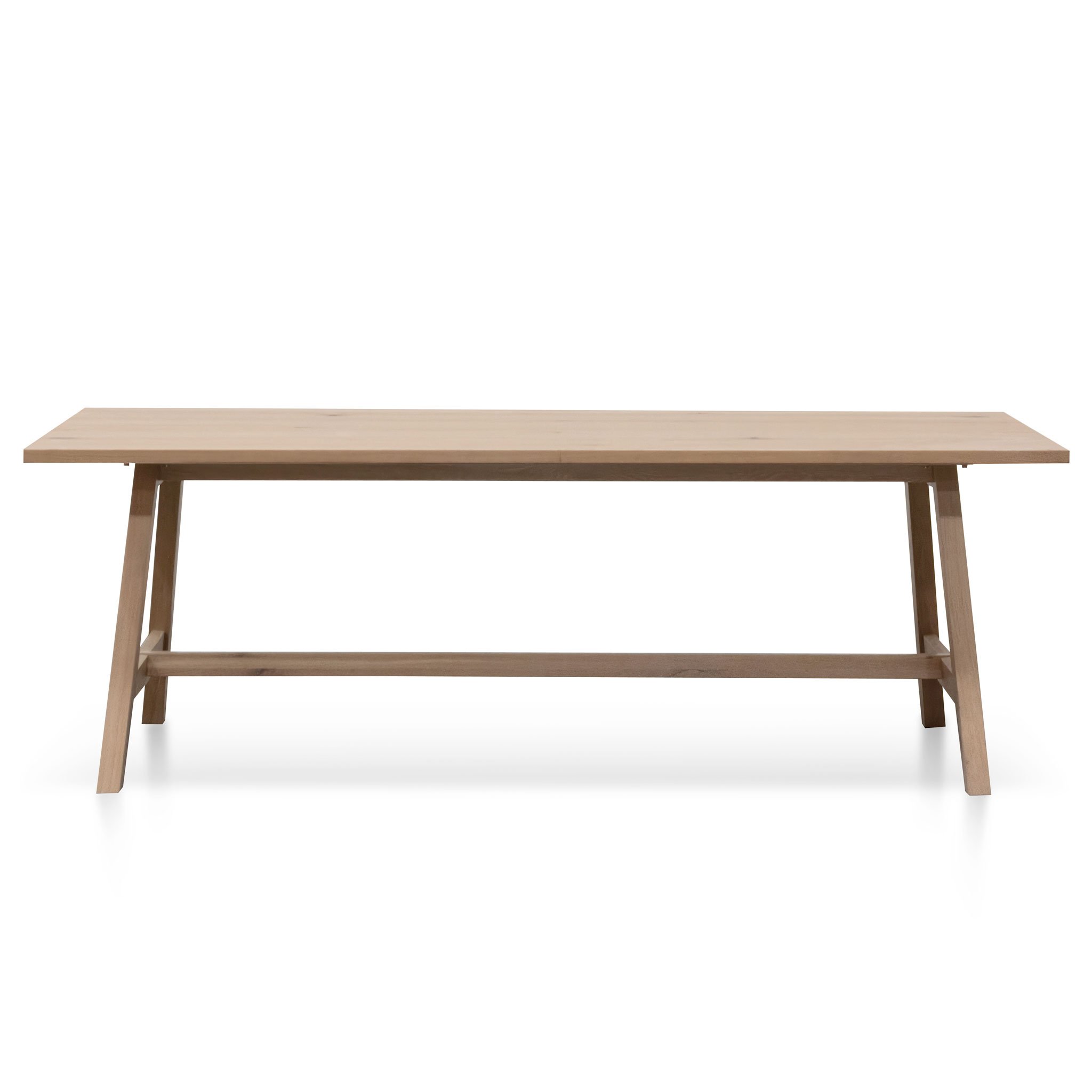 Quail 2.2m Wooden Dining Table - Washed Natural - Dining Tables