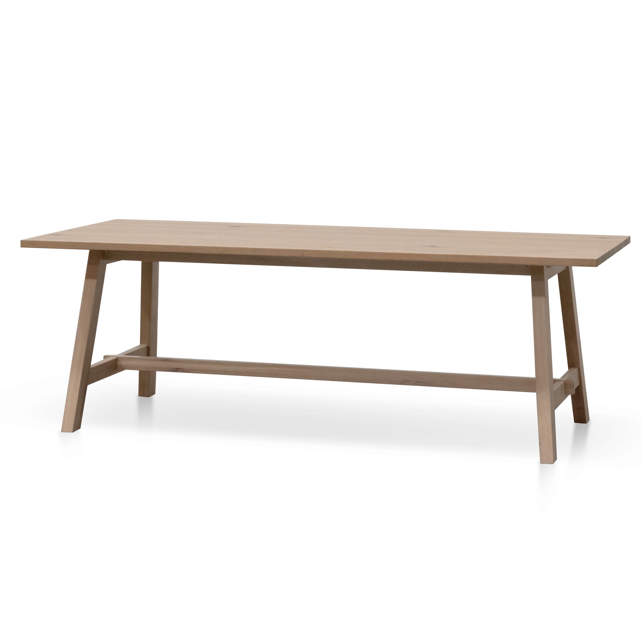 Quail 2.2m Wooden Dining Table - Washed Natural - Dining Tables