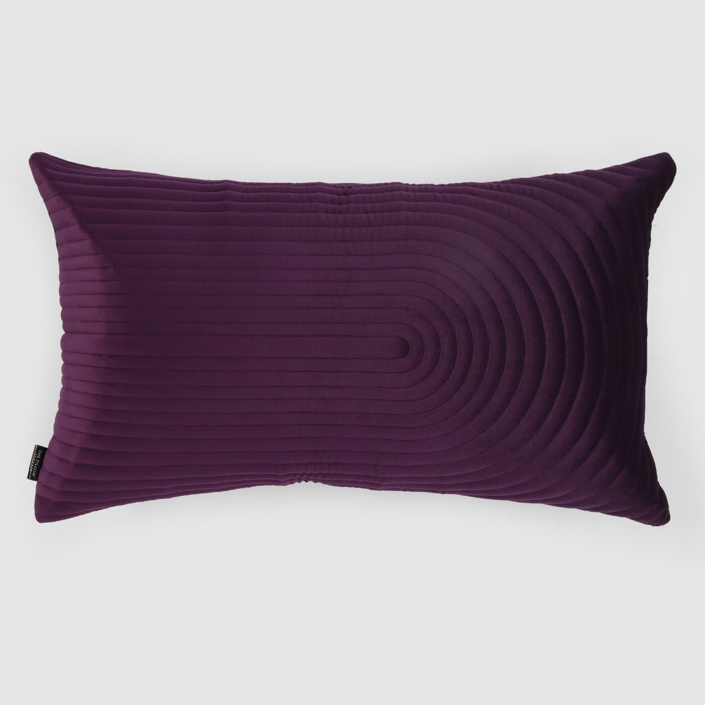 Quilted Arch Lumbar Pillow Cover , Fig - Pillow Covers