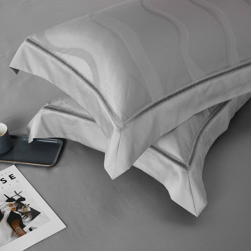 Rhodes Luxury Duvet Cover Set (Egyptian Cotton, 1000 TC) - Duvet Covers