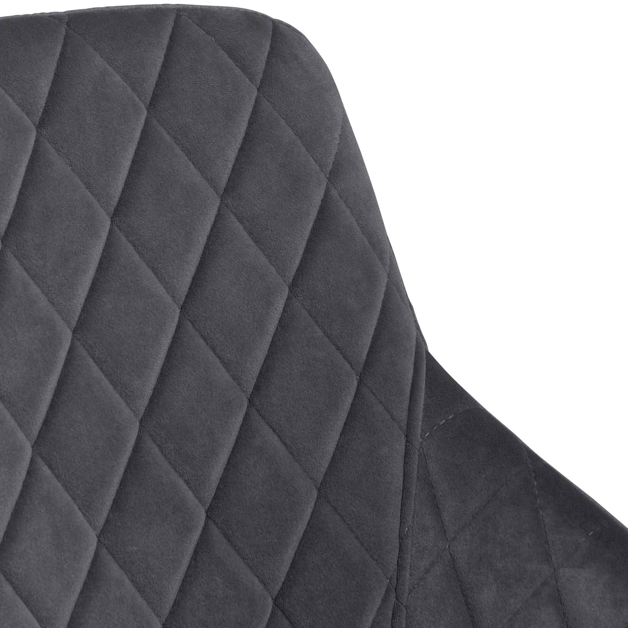 Rome Dining Chair - Grey Velvet - Dining Chairs