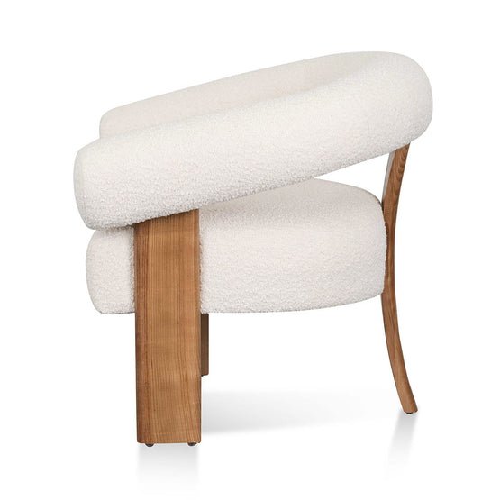 Rosalind Armchair - Ivory White Boucle - Armchairs