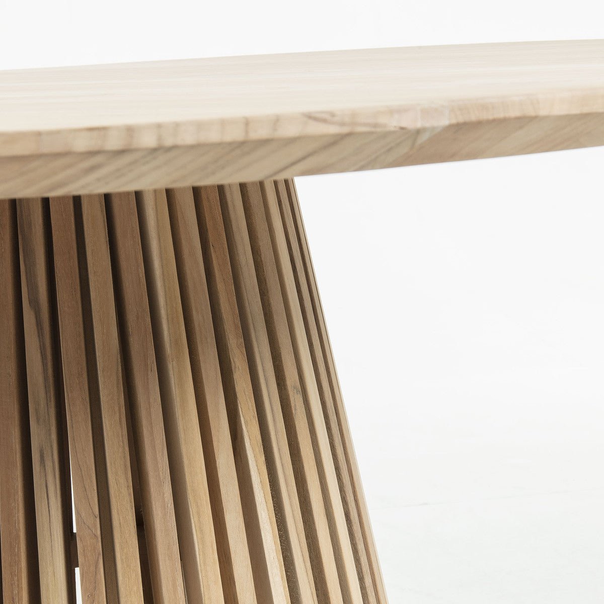 Rume Solid Timber Round Dining Table - Natural - Dining Tables