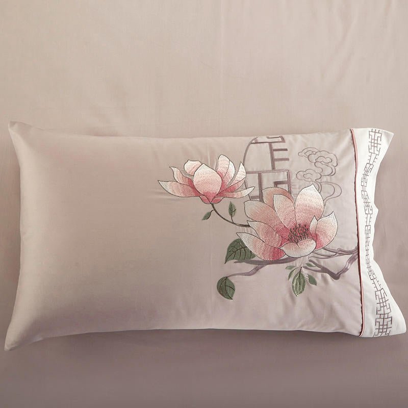 Sakura Duvet Cover Set (Egyptian Cotton, 500 TC) - Duvet Covers