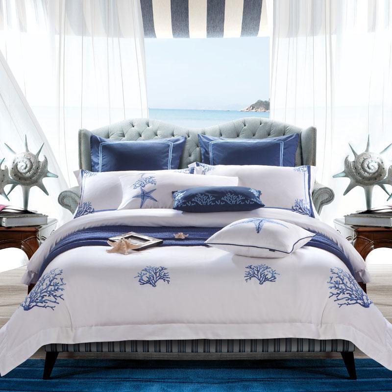 Sea Wildlife Duvet Cover Set (Egyptian Cotton, 600 TC) - Duvet Covers