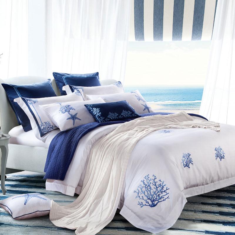 Sea Wildlife Duvet Cover Set (Egyptian Cotton, 600 TC) - Duvet Covers