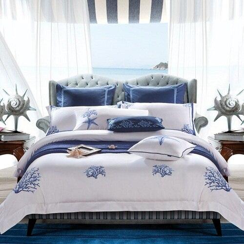 Sea Wildlife Duvet Cover Set (Egyptian Cotton, 600 TC) - Duvet Covers