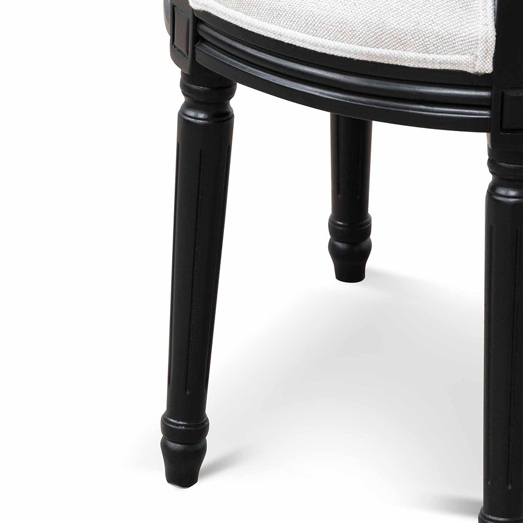 Set of 2 Cavo Fabric Dining Chair - Sand White - Dining Chairs