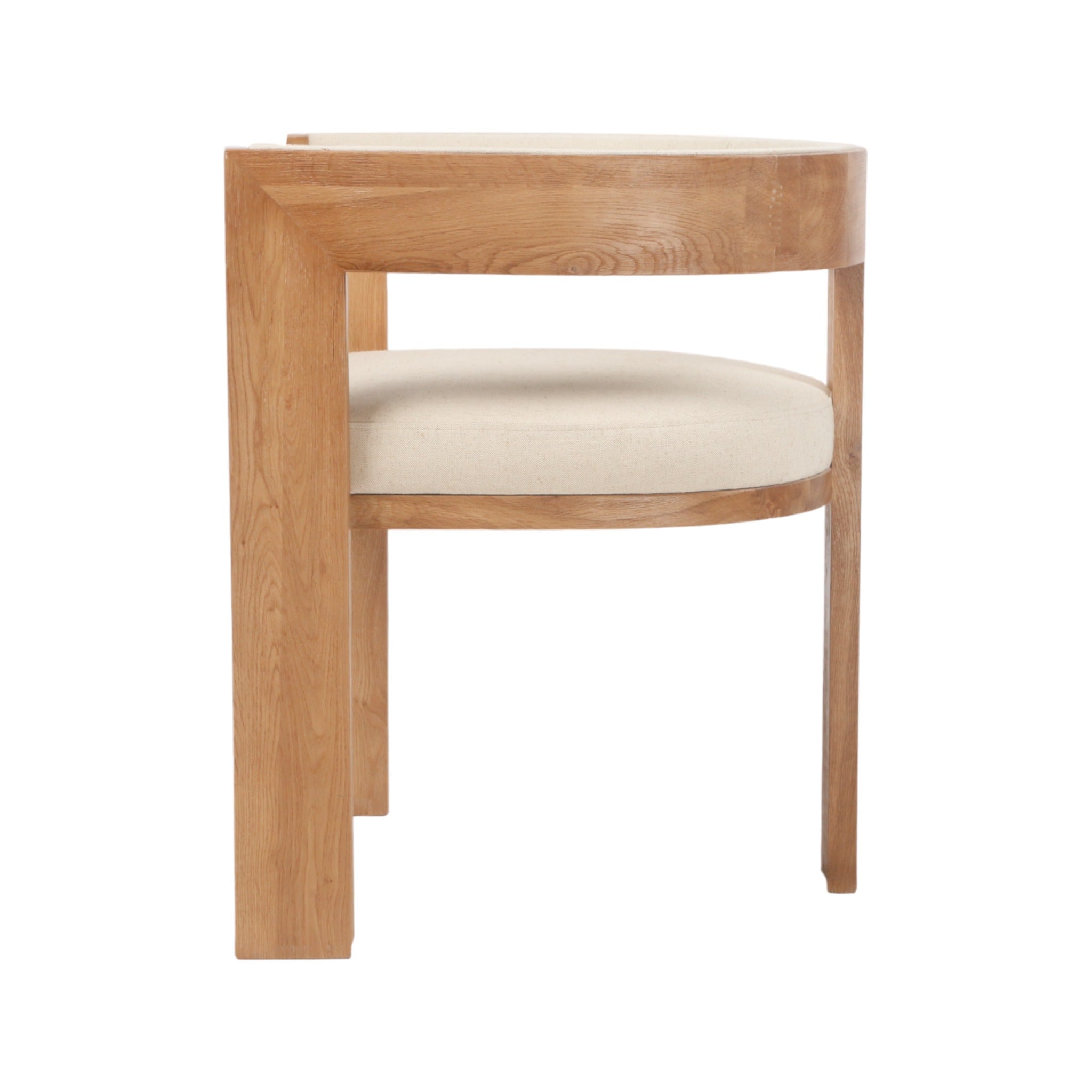 Set of 2 Elise Elm Dining Chair - Light Beige - Dining Chairs