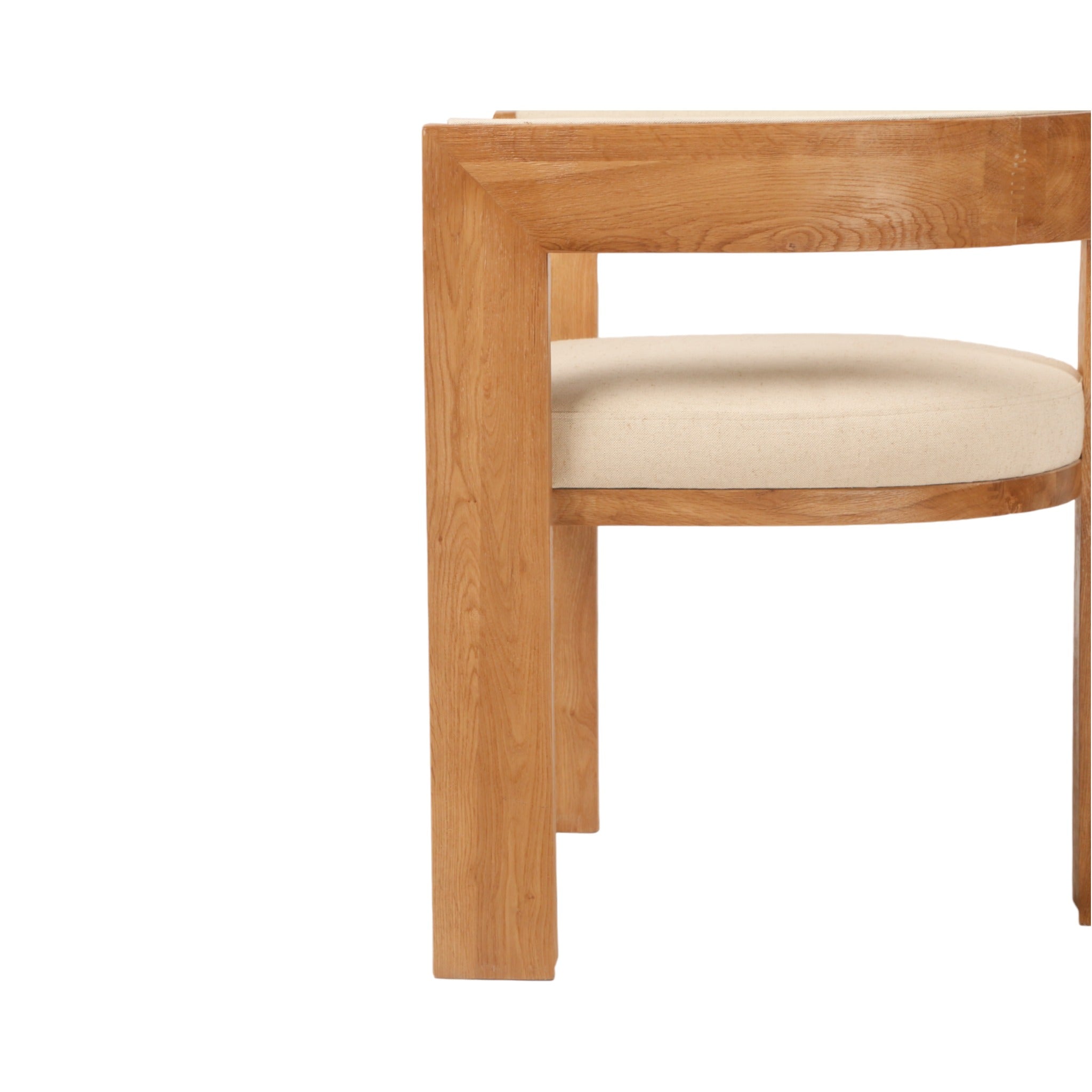 Set of 2 Elise Elm Dining Chair - Light Beige - Dining Chairs