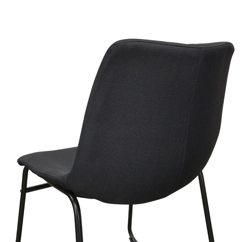 Set of 2 Ethan Fabric Dining Chair - Black - Dining Chairs