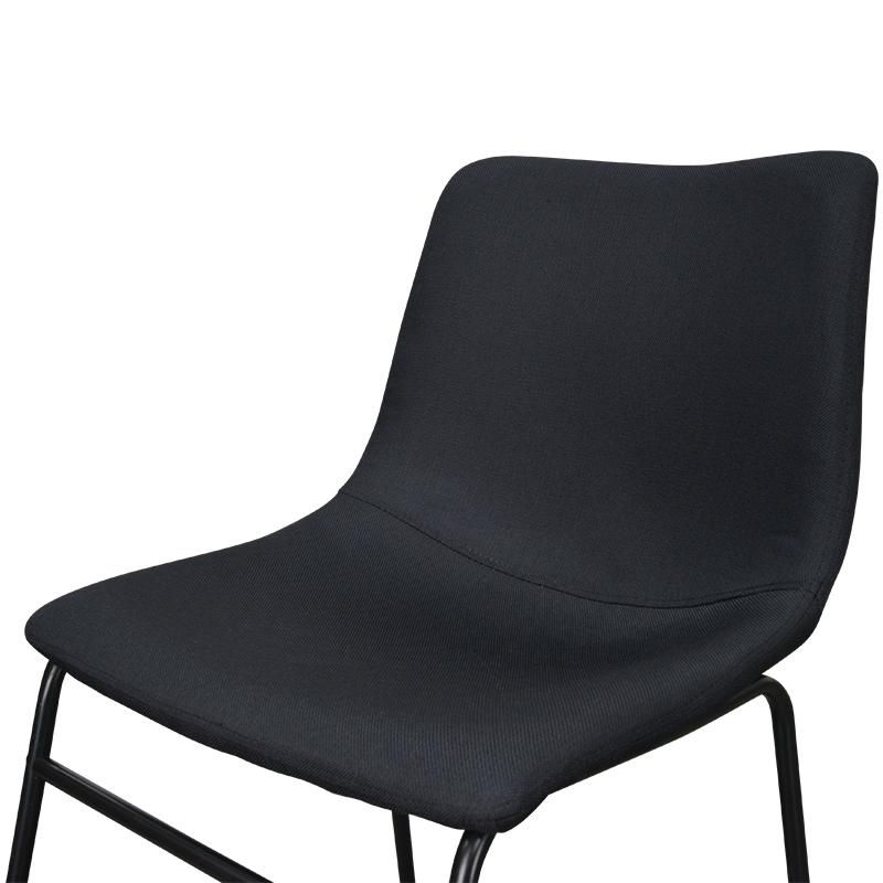 Set of 2 Ethan Fabric Dining Chair - Black - Dining Chairs