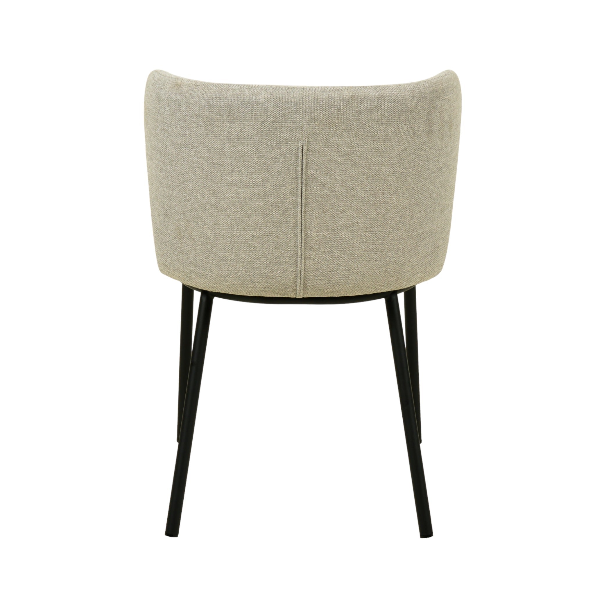 Set of 2 James Fabric Dining Chair - Coastal Light Grey - Dining Chairs