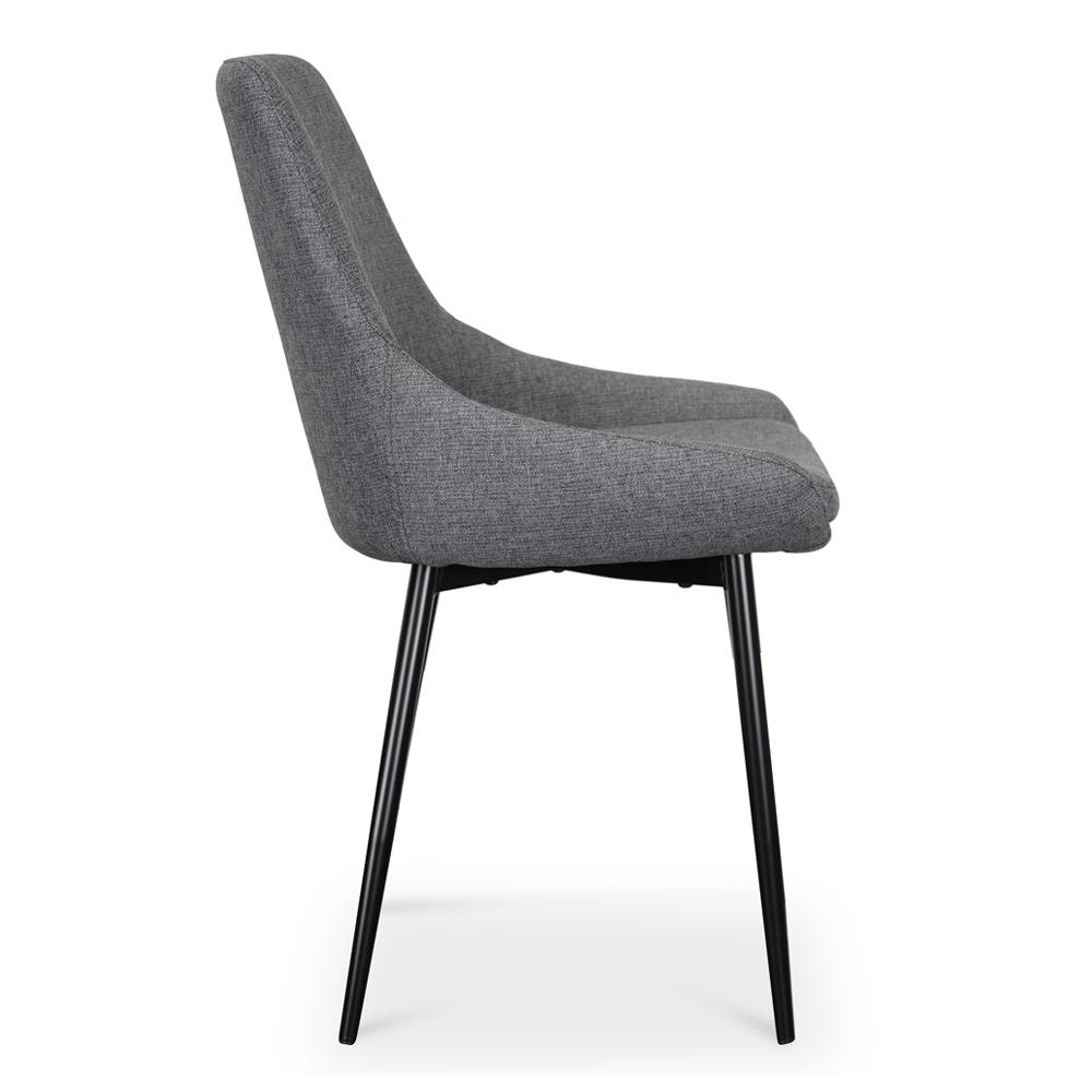 Set of 2 Millie Fabric Dining Chair - Dark Grey - Dining Chairs