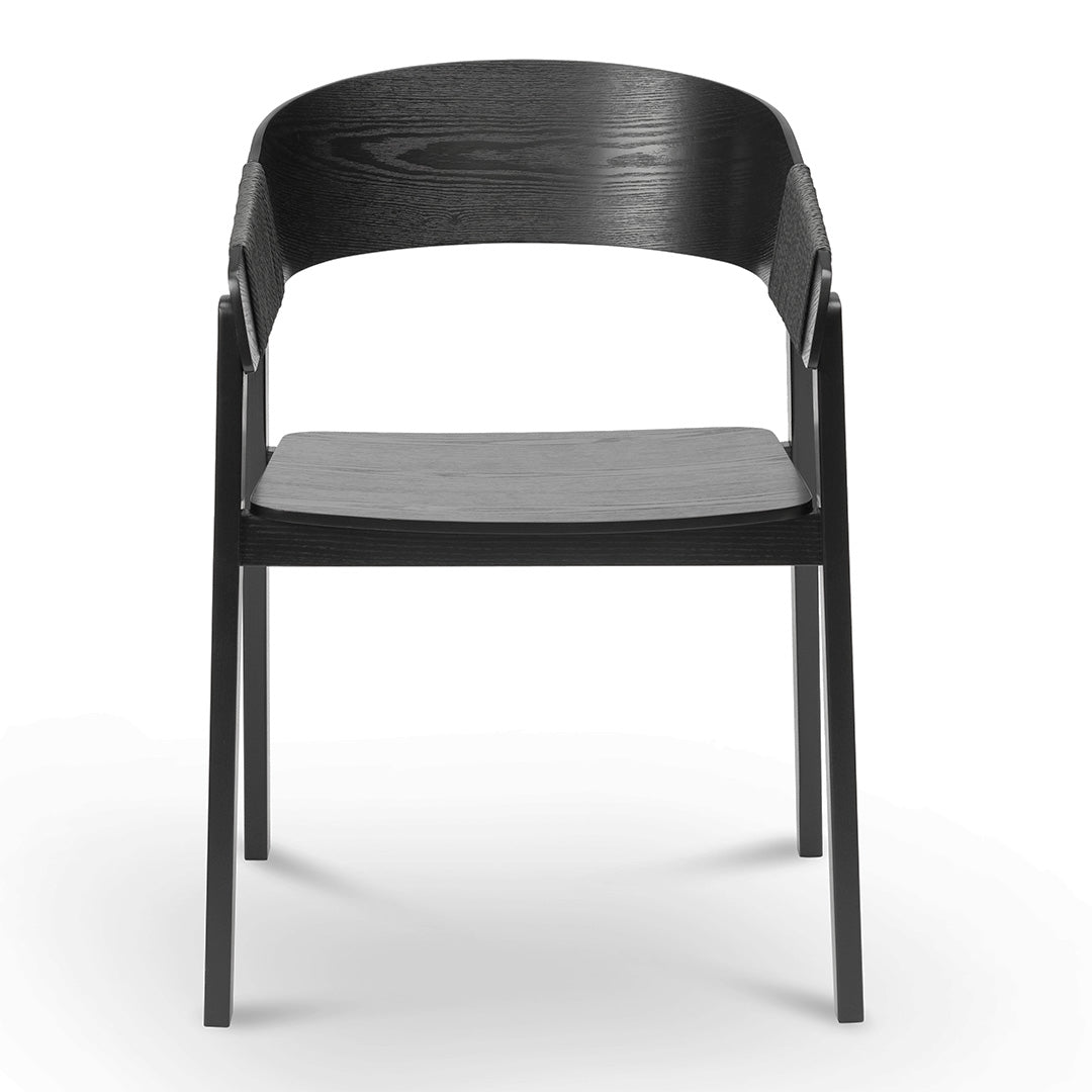 Set of 2 Vanessa Dining Chair - Full Black - Dining Chairs