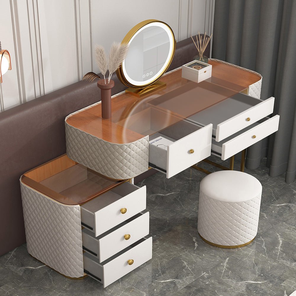 Shanghai White LED Mirror Vanity - Make-Up Vanity