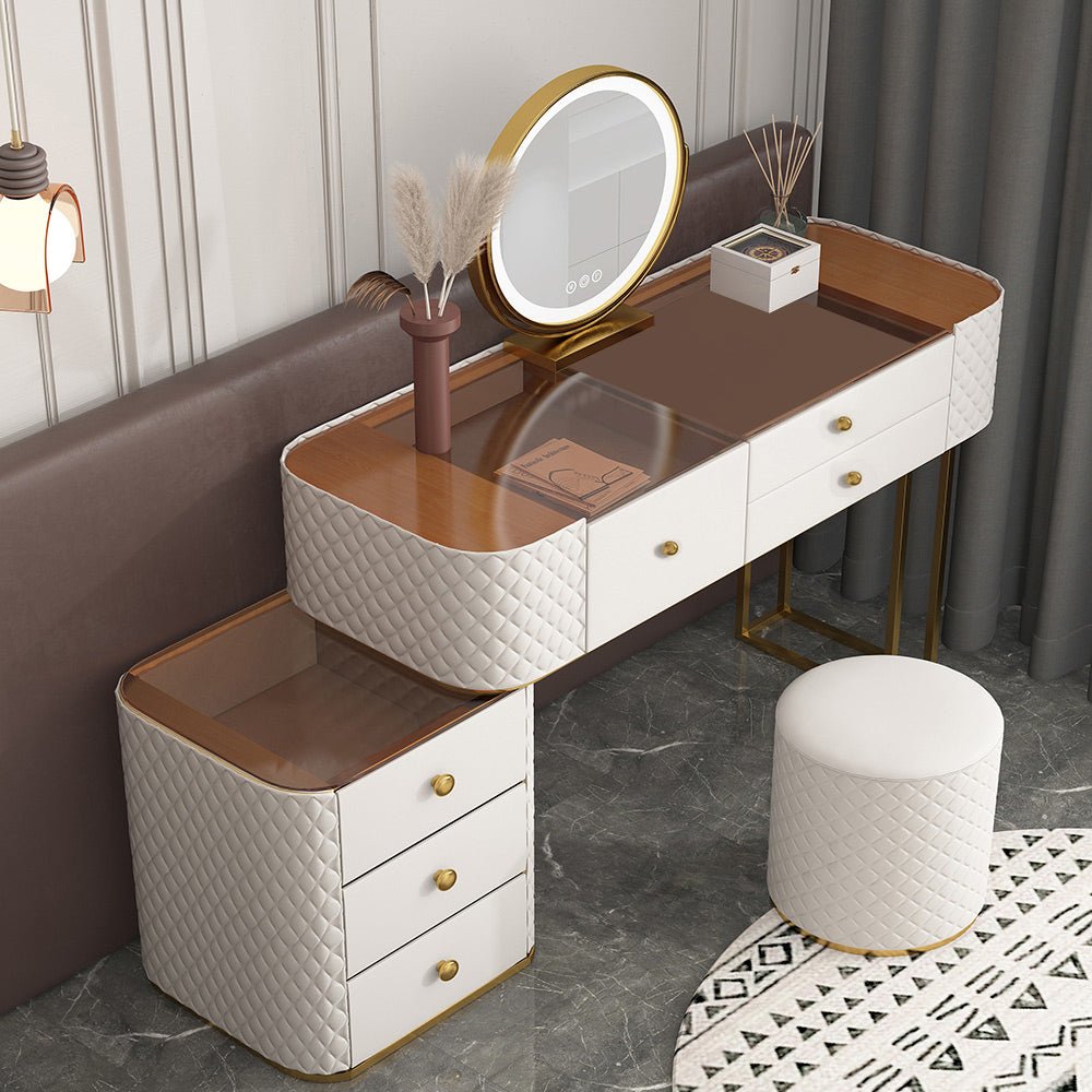 Shanghai White LED Mirror Vanity - Make-Up Vanity