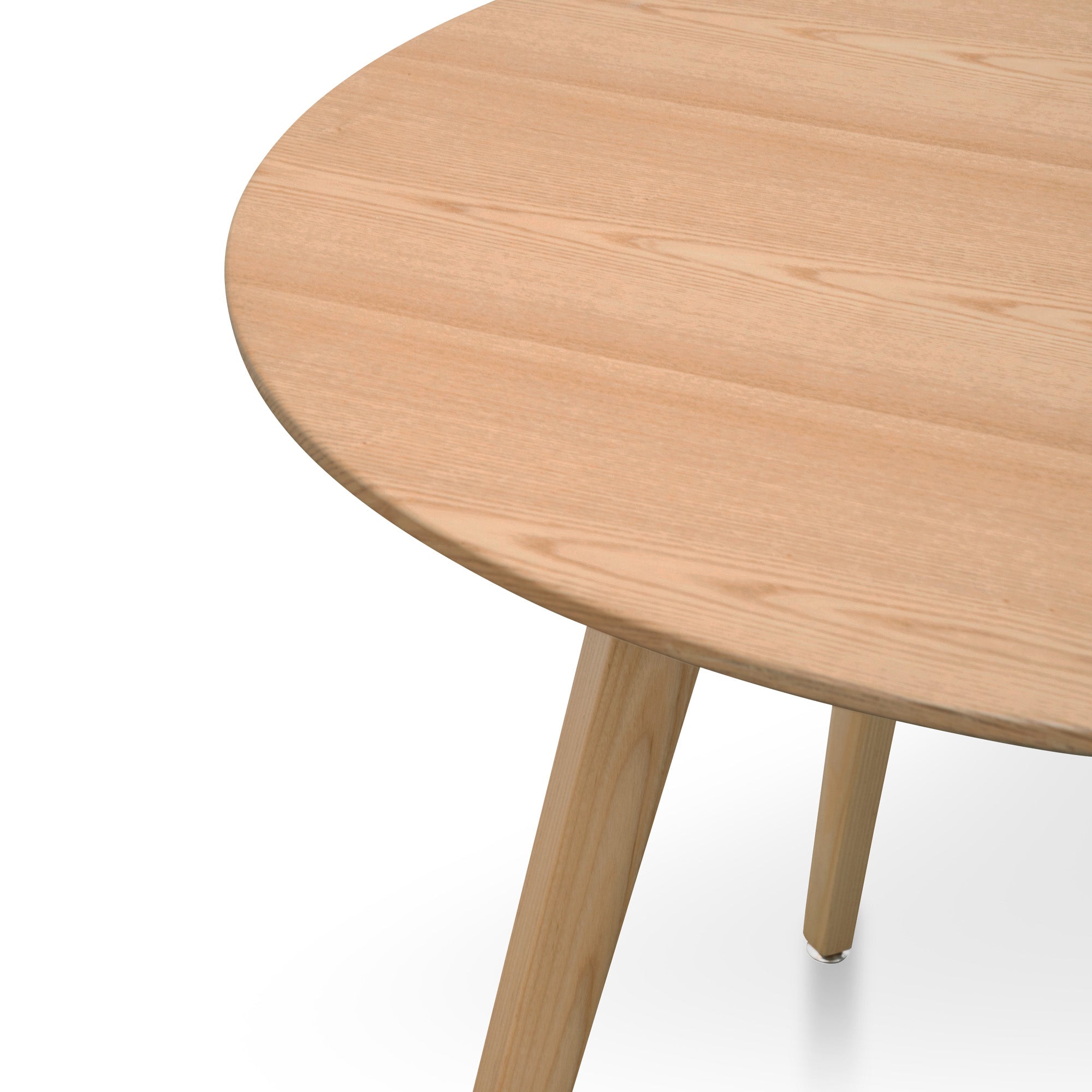 Smith 100cm Round Wooden Dining Table - Natural - Dining Tables