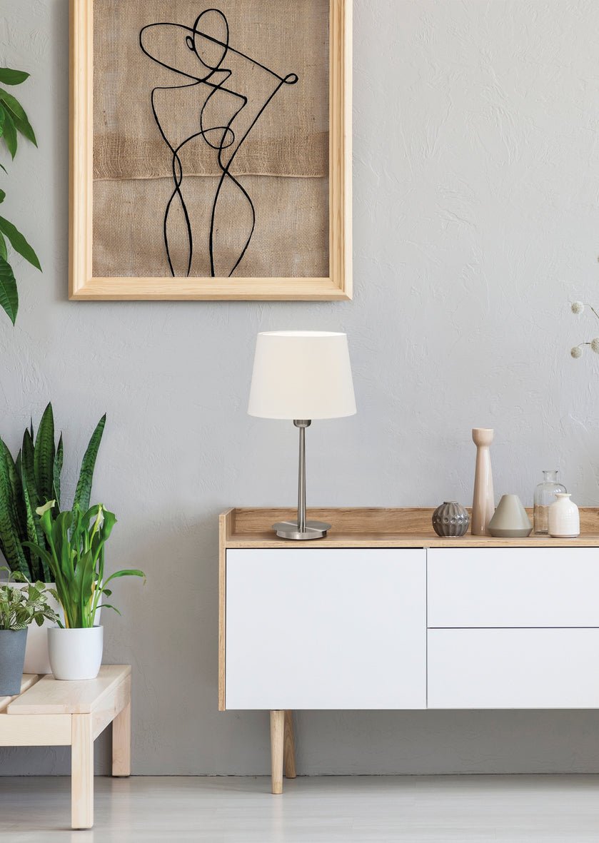 Table Lamp Marta / Metal & Cotton - Table Lamps