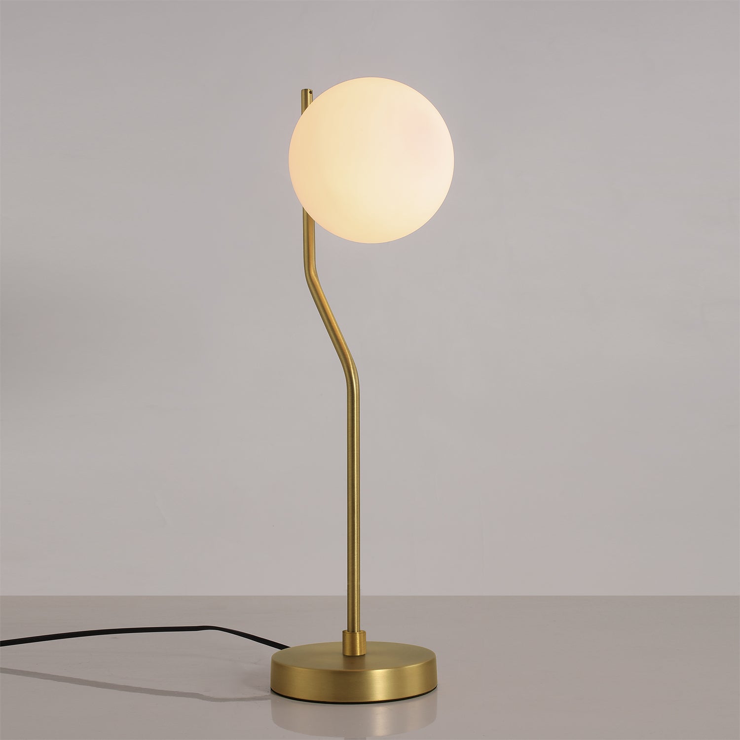 Table Lamp Maui / Opal Glass & Metal - Table Lamps