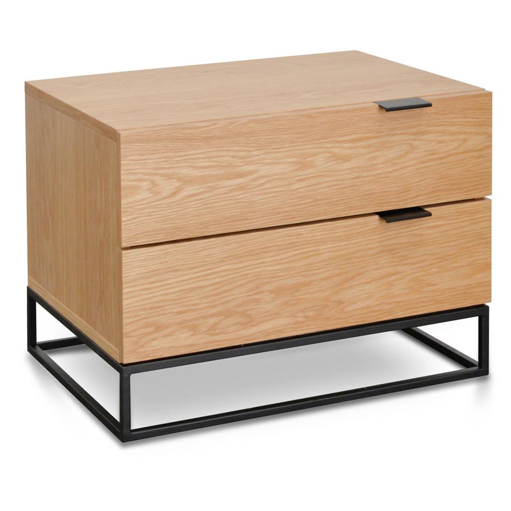 Taliyah Bedside Table - Natural Oak - Bedside Tables