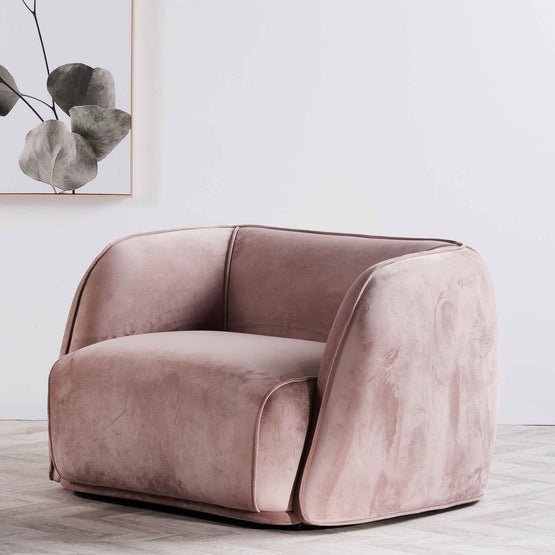Tristan Armchair - Blush Pink - Armchairs