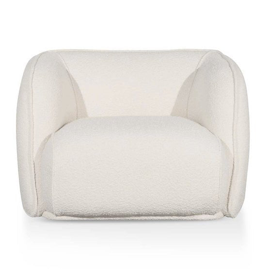 Tristan Armchair - Ivory White Boucle - Armchairs