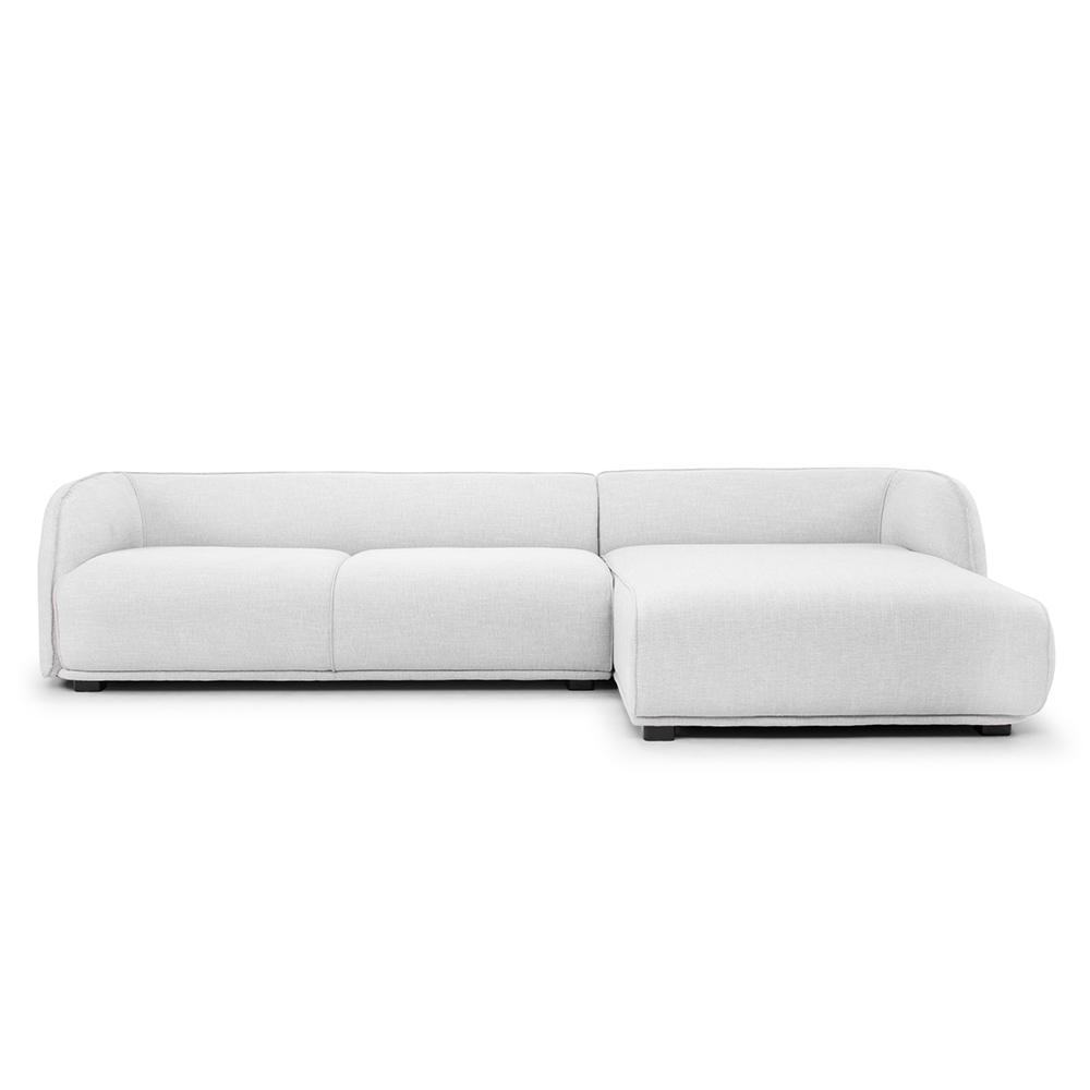 Tyler 3S Right Chaise Sofa - Light Texture Grey - Sofas