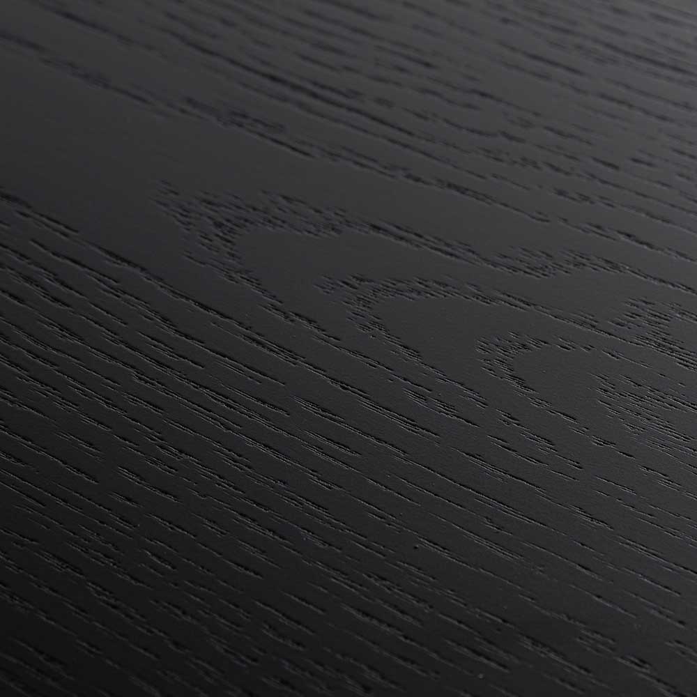 Vics 1.5m Wooden Round Dining Table - Black - Dining Tables