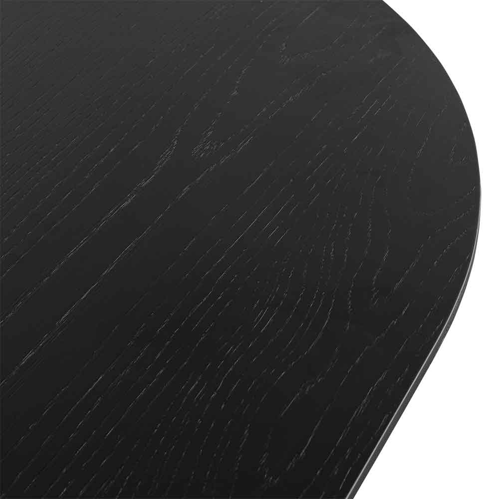 Vics 2.8m Wooden Dining Table - Black - Dining Tables