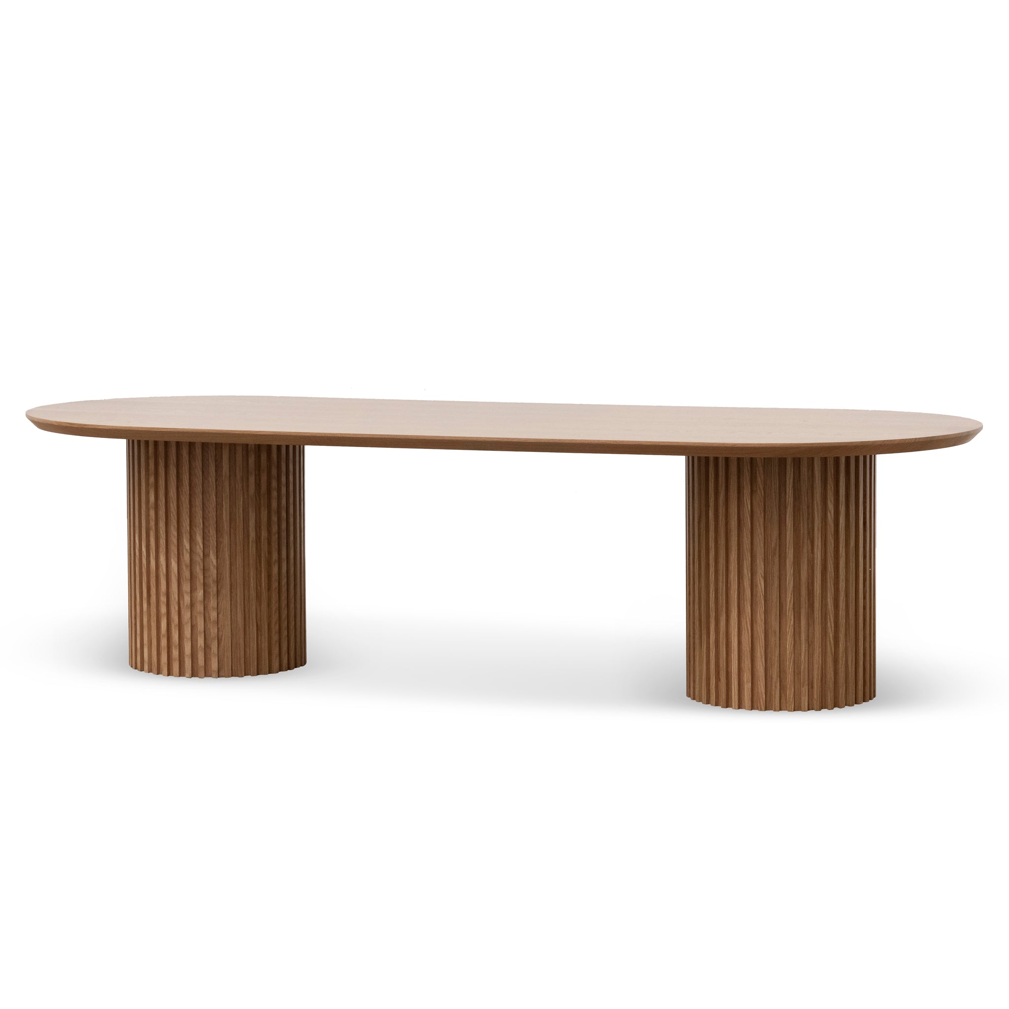 Vics 2.8m Wooden Dining Table - Natural - Dining Tables