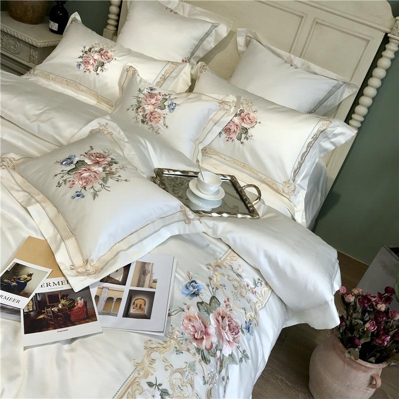 Vintage Rose Duvet Cover Set (Egyptian Cotton, 600 TC) - Duvet Covers