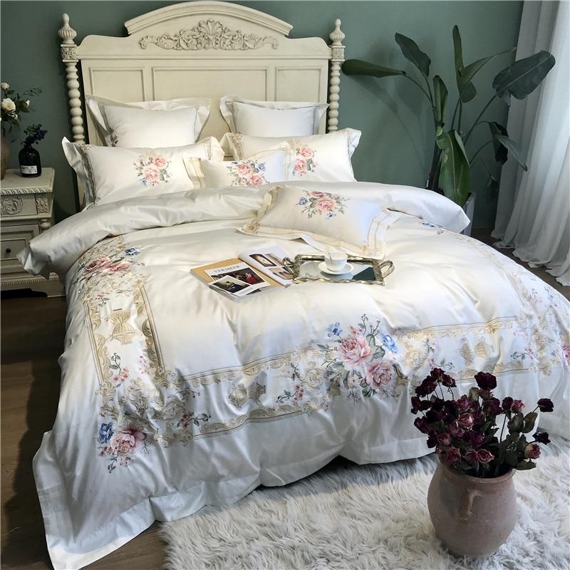Vintage Rose Duvet Cover Set (Egyptian Cotton, 600 TC) - Duvet Covers