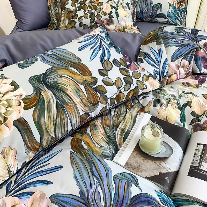 Woodland Blue Duvet Cover Set (Egyptian Cotton) - Duvet Covers
